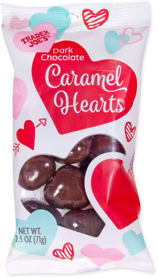Dark Chocolate Caramel Hearts