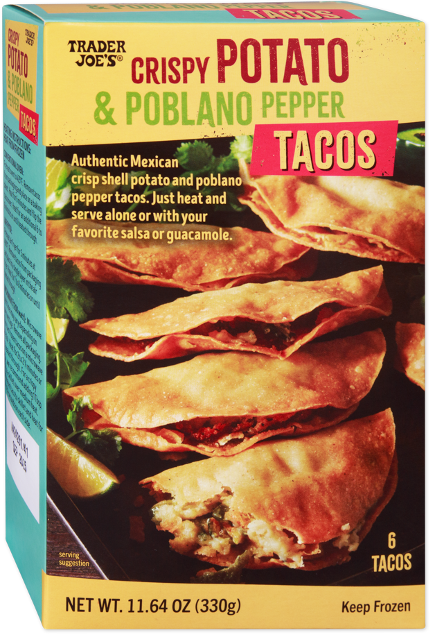Crispy Potato & Poblano Pepper Tacos