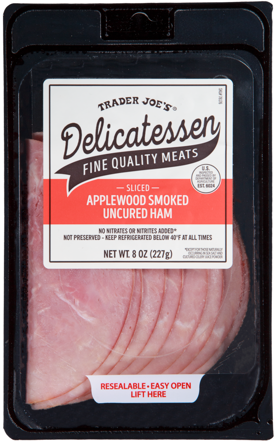 Sliced Applewood Smoked Uncured Ham