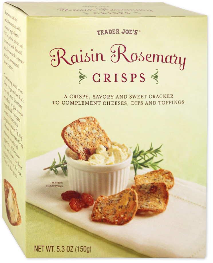 Raisin Rosemary Crisps