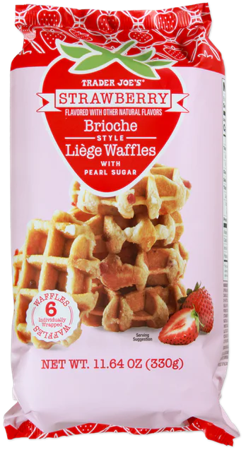 Strawberry Brioche Style Liège Waffles