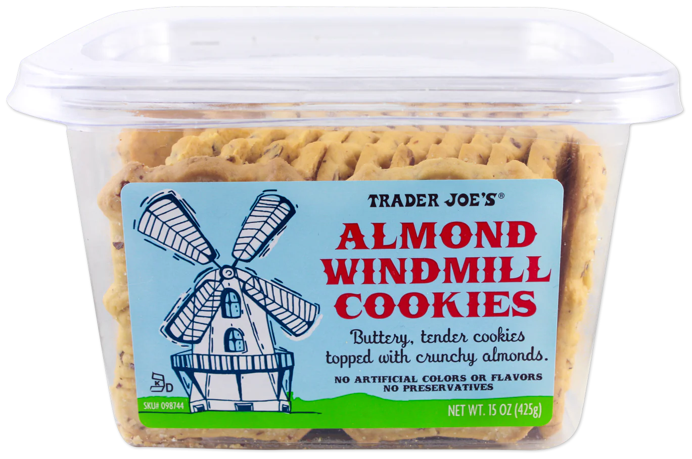 Almond Windmill Cookies