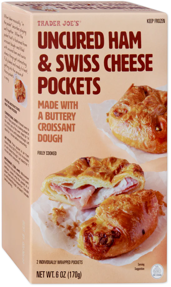 Uncured Ham & Swiss Cheese Pockets