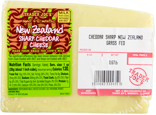 New Zealand Sharp Cheddar Cheese