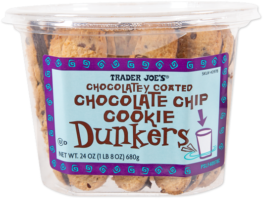 Chocolatey Coated Chocolate Chip Cookie Dunkers