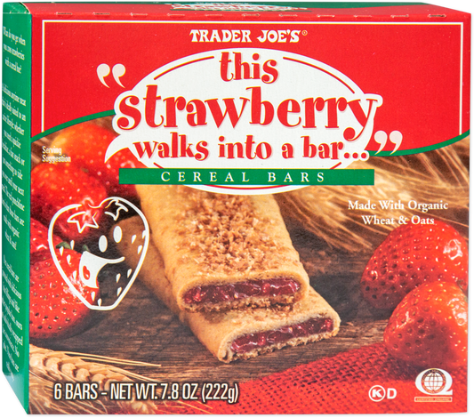 "This Strawberry Walks into a Bar" Cereal Bars
