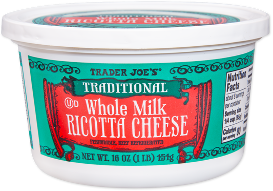 Traditional Whole Milk Ricotta Cheese