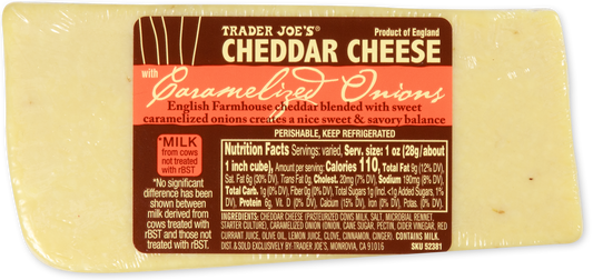 Cheddar Cheese with Caramelized Onions