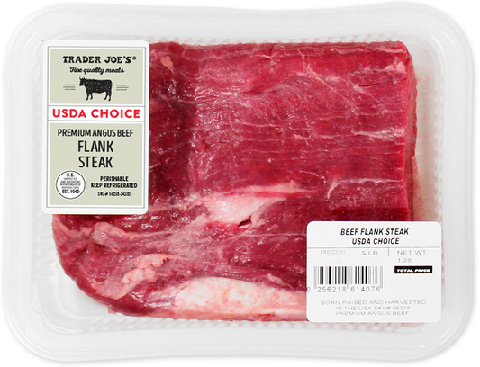 Choice Premium Angus Beef Flank Steak