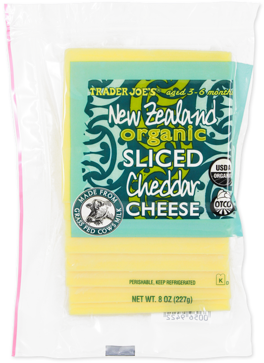 Sliced New Zealand Organic Cheddar