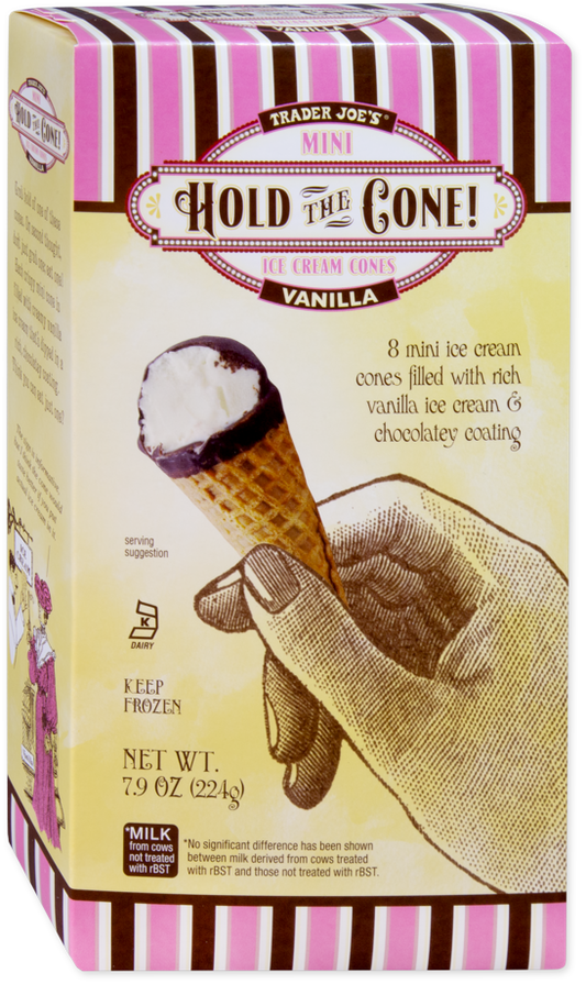 Vanilla Hold the Cone! Mini Ice Cream Cones
