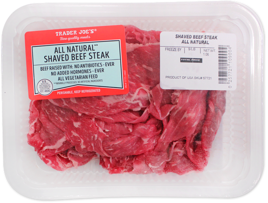 All Natural Shaved Beef Steak