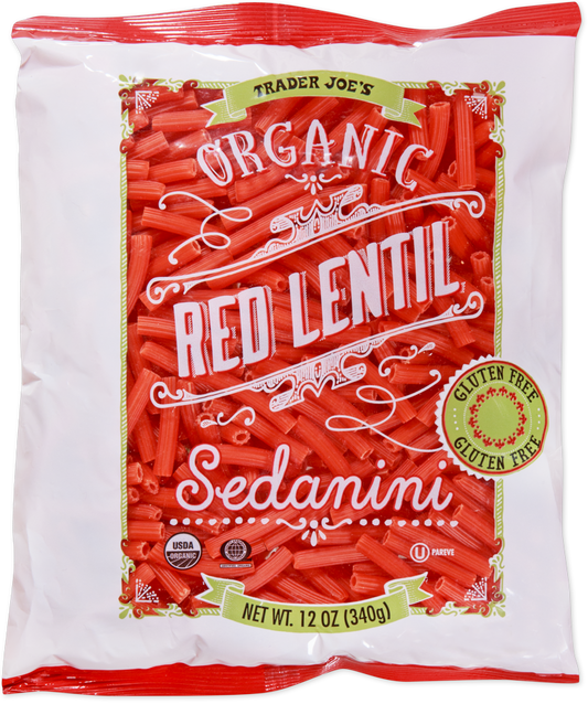 Organic Red Lentil Sedanini