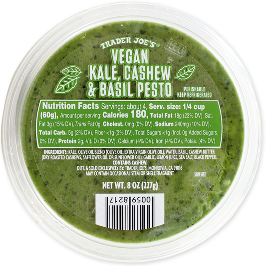 Vegan Kale, Cashew & Basil Pesto