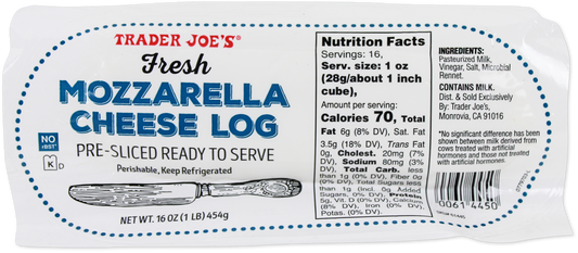 Fresh Mozzarella Cheese Log