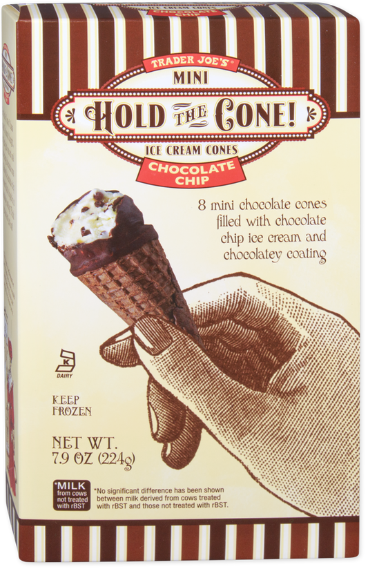 Chocolate Chip Hold the Cone! Mini Ice Cream Cones