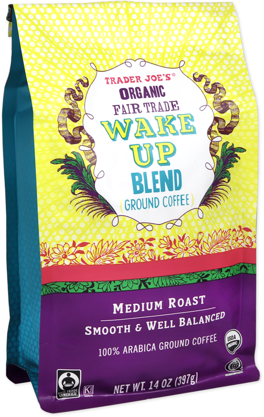 Organic Fair Trade Wake Up Blend Ground Coffee