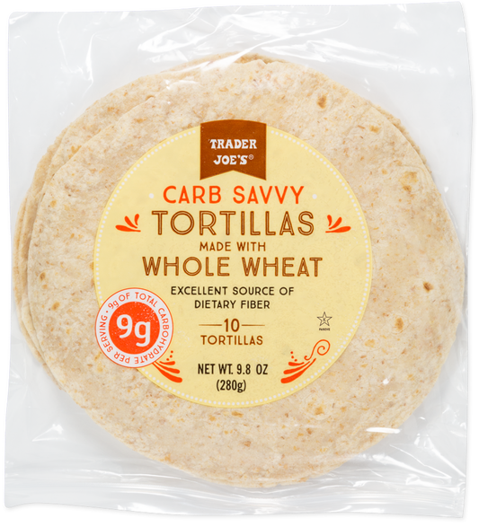 Carb Savvy Tortillas made with Whole Wheat