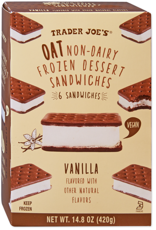 Oat Non-Dairy Frozen Dessert Sandwiches