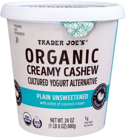 Organic Creamy Cashew Cultured Yogurt Alternative, Plain Unsweetened