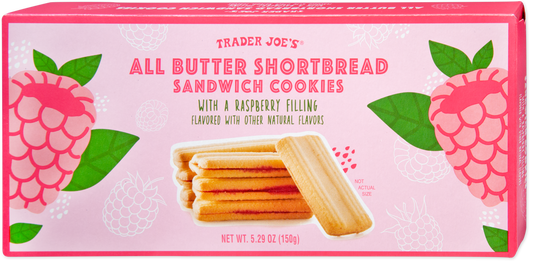 All Butter Shortbread Sandwich Cookies with Raspberry Filling