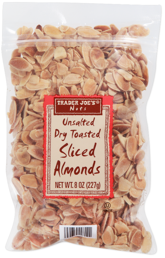 Unsalted Dry Toasted Sliced Almonds