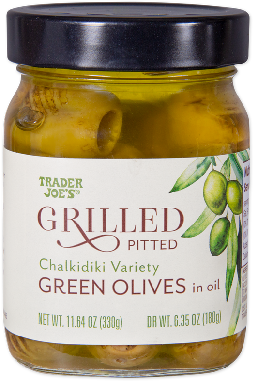 Grilled Pitted Green Olives
