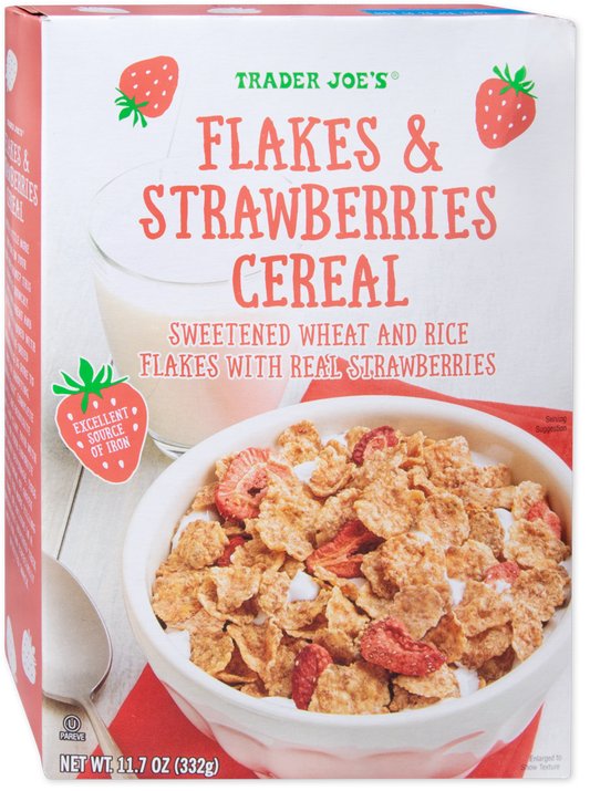 Flakes & Strawberries Cereal
