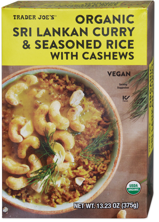Organic Sri Lankan Curry & Rice