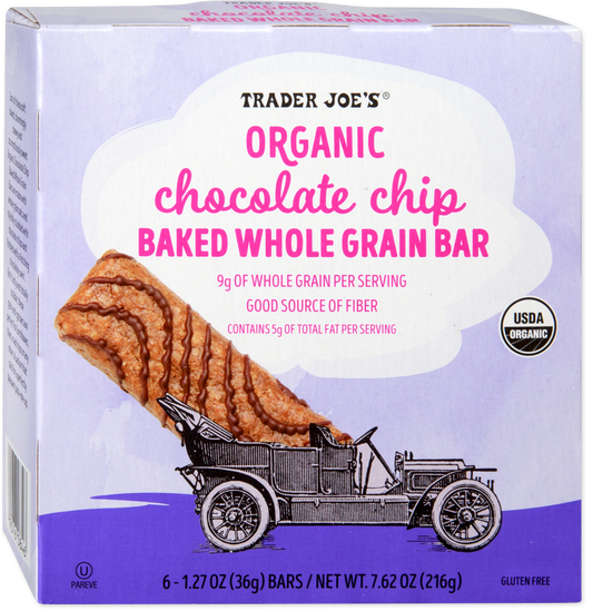 Organic Chocolate Chip Baked Whole Grain Bar