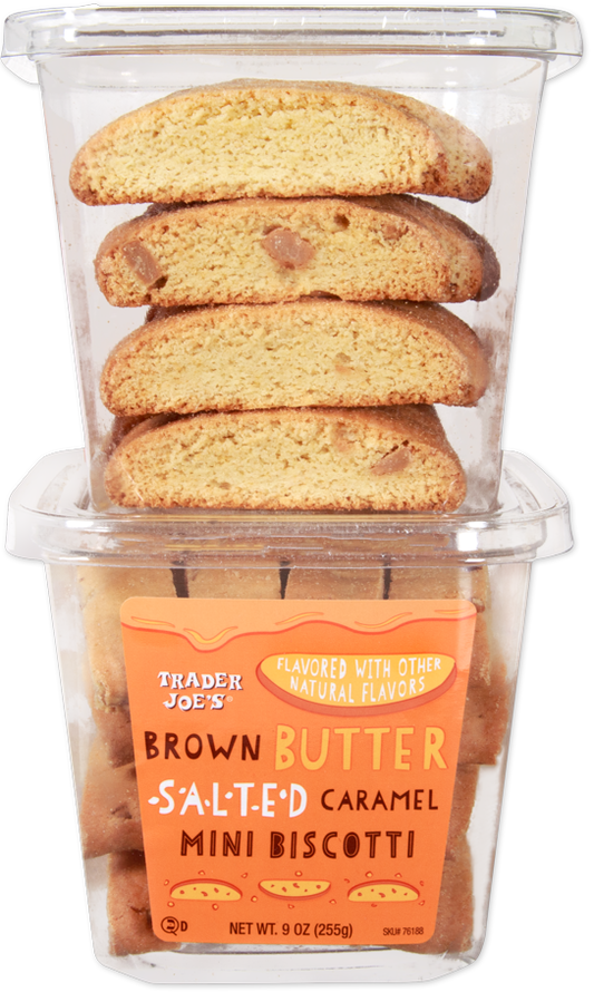 Brown Butter Salted Caramel Mini Biscotti