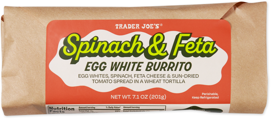 Spinach & Feta Egg White Burrito