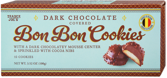 Dark Chocolate Covered Bon Bon Cookies