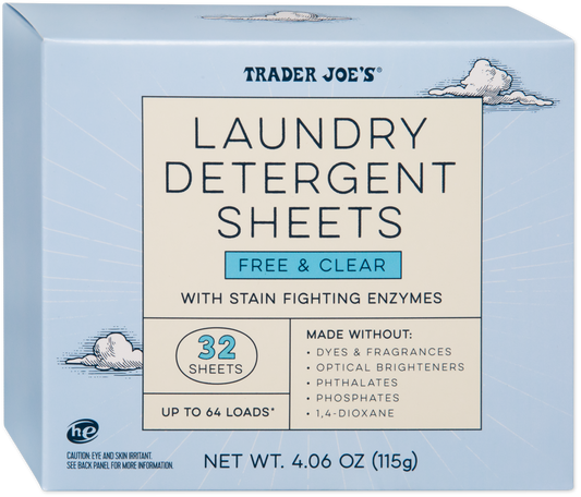 Laundry Detergent Sheets Free & Clear