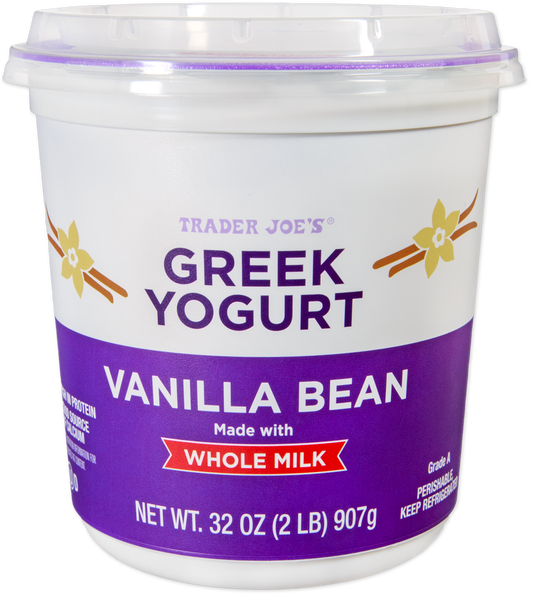 Vanilla Bean Whole Milk Greek Yogurt