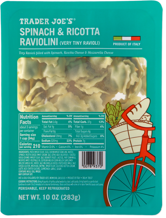 Spinach & Ricotta Raviolini