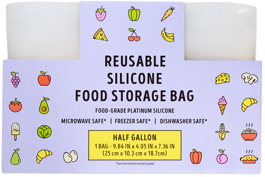 Reusable Silcone Food Storage Bag Half Gallon