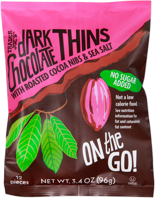Dark Chocolate Thins On the Go! No Sugar Added
