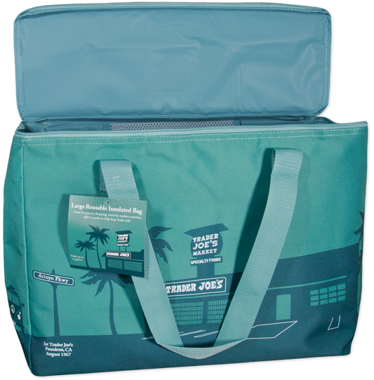Dusty Blue Large Insulated Bag
