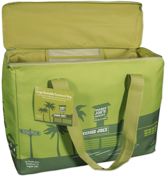 Olive Green Large Reusable Insulated Bag