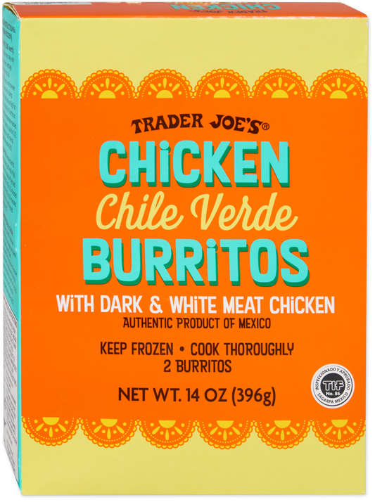 Chicken Chile Verde Burritos