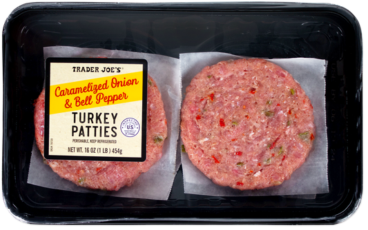 Caramelized Onion & Bell Pepper Turkey Patties