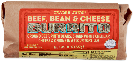 Beef, Bean & Cheese Burrito