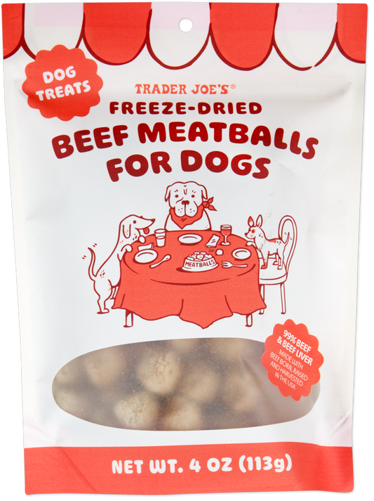 Freeze-Dried Beef Meatballs for Dogs