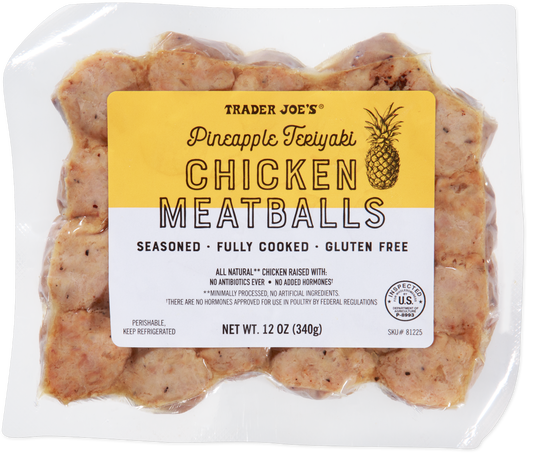 Pineapple Teriyaki Chicken Meatballs