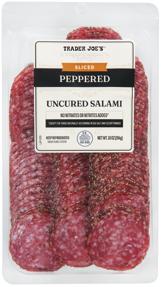 Sliced Peppered Uncured Salami