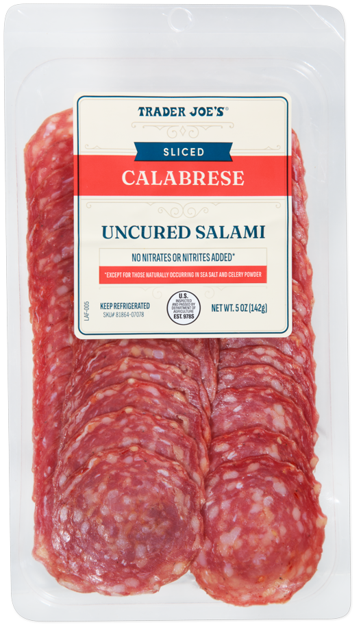 Sliced Calabrese Uncured Salami