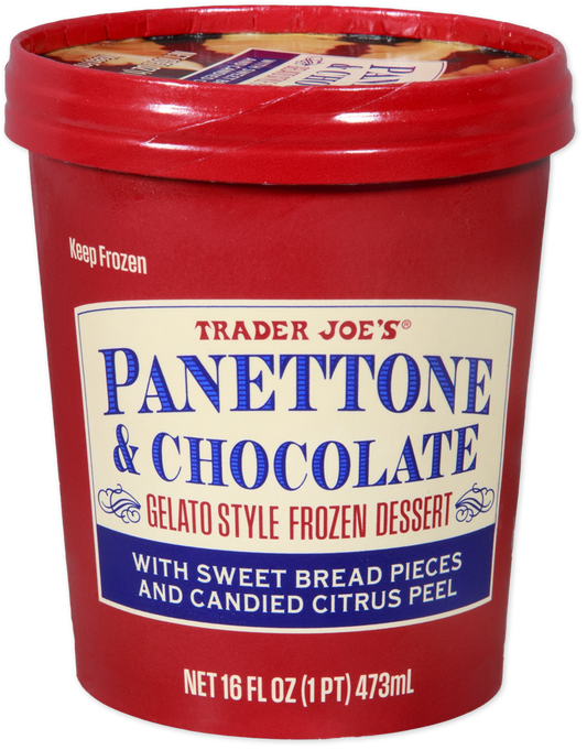 Panettone & Chocolate Gelato Style Frozen Dessert