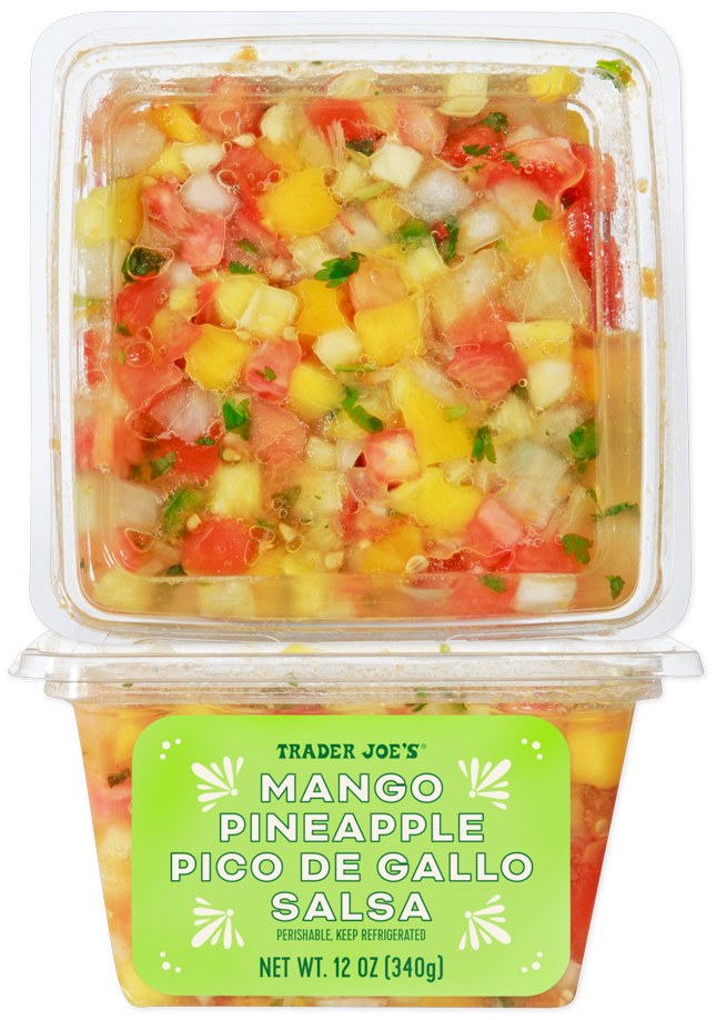 Mango pineapple pico de gallo salsa