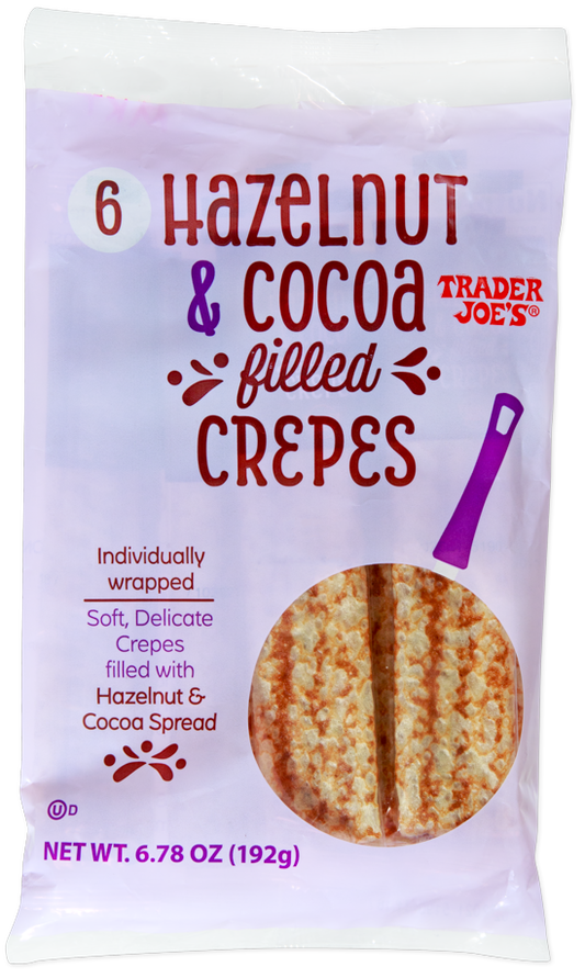 Hazelnut & Cocoa Filled Crepes